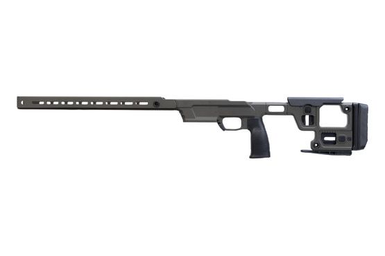 Aero Precision OD Green bolt action chassis.